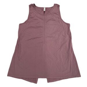 Athleta Mauve Split Back Tank Top Women's Size Large